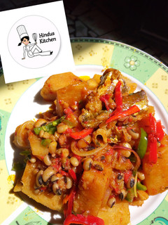 A picture of Yam and beans porridge.