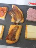 Rebanadas con panceta y embutido