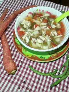 চিকেন ভেজটেবিল স্যূপ (Chicken Vegetable Soup Recipe in Bengali) রেসিপির প্রধান ছবি