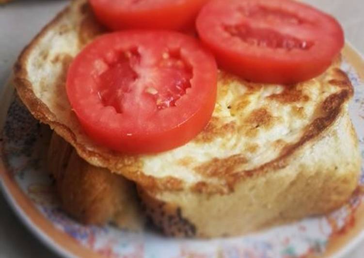 Recipe of Quick Open Face Tomato Egg Sandwich #EldyBreakfastContest