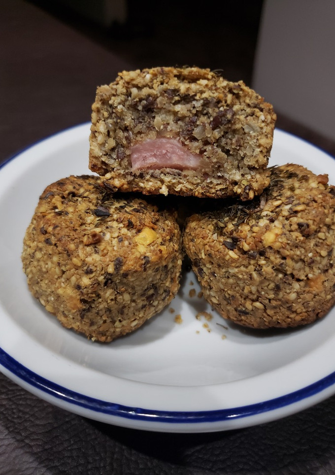 Una foto de Pancitos rellenos low carb