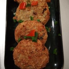 A picture of Sweet potato beef cutlet.