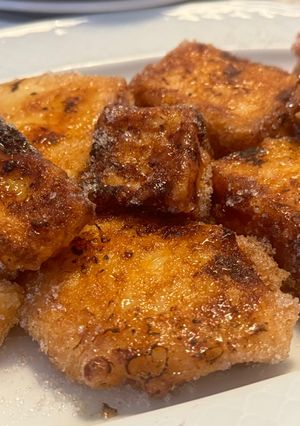 Una foto de Leche frita caramelizada