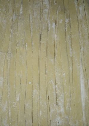 Una foto de Fideos caseros