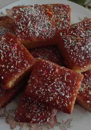 عکسی از دستور کیک شربتی