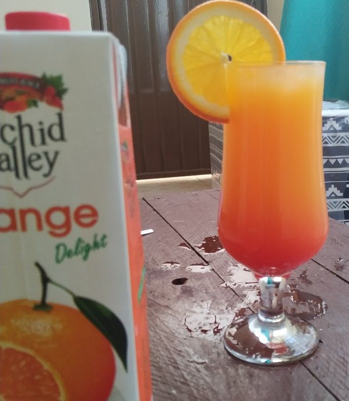 A picture of Orange Sunset Mocktail.