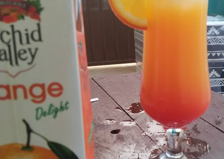 Steps to Make Favorite Orange Sunset Mocktail