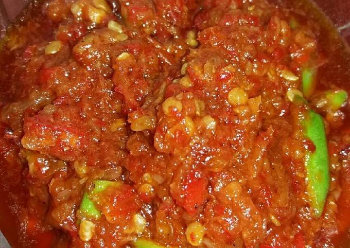 Sambel pete asem pedas