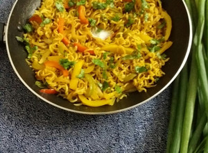 A picture of Simple Vegetables maggi masala.