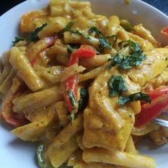Fajita pasta A picture of Fajita pasta.