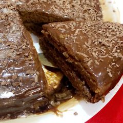 A picture of Eggless Choco Coffee cake.
