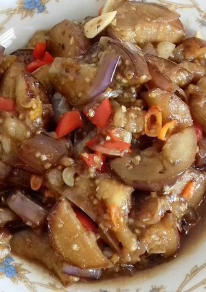 Foto resep Tumis terong ungu saos tiram