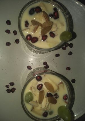 A picture of Milkmaid fruit custard.