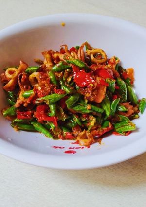 Foto resep Oseng kacang cumi asin