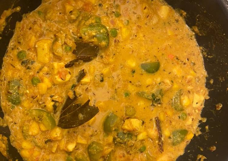 Simple Way to Make Any-night-of-the-week Paneer capsicum gravy