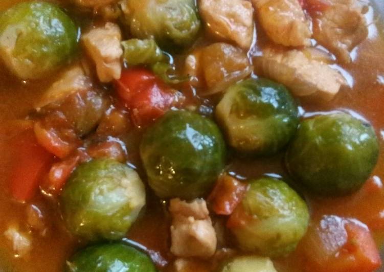 Coles De Bruselas Con Pollo Receta De La Ranchera Cookpad