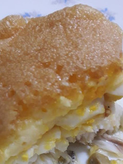 Una foto de Merluza al horno rellena con mayonesa
