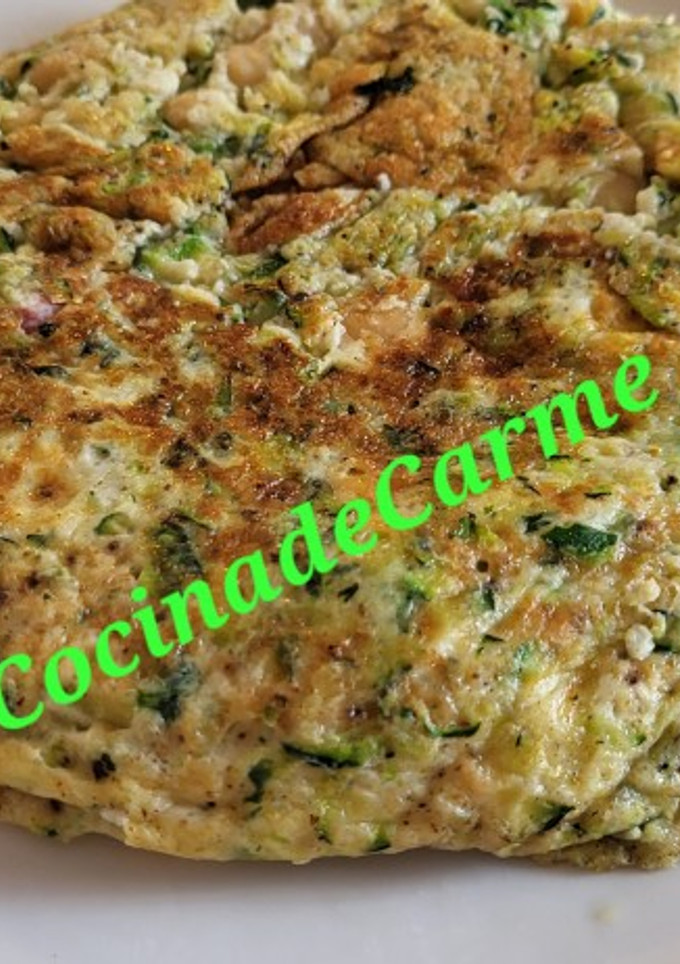 Una foto de Garbanzos con calabacín en torti-tarta