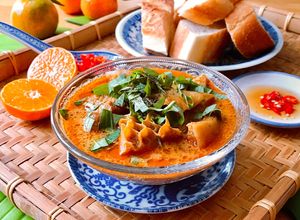 Hình của món Phá Lấu Lòng Bò.