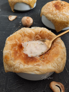 Foto resep Puff pastry cream soup/ zuppa soup
