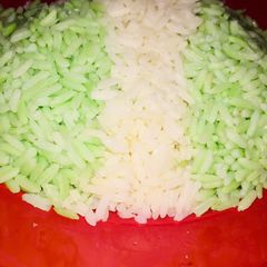 A picture of Green, white, green rice 🇳🇬.