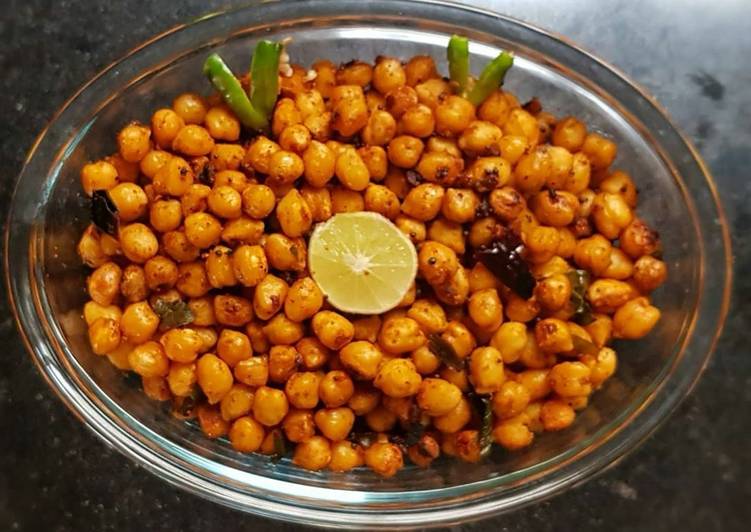 Simple Way to Prepare Homemade TANGY CHICKPEA FRY/TANGY Chana FRY