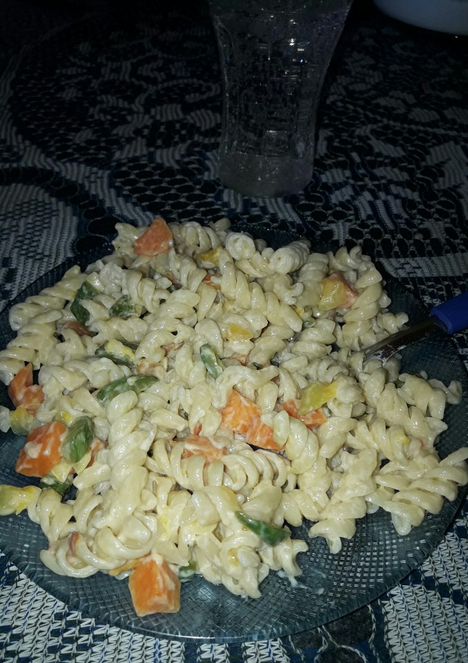 Una foto de Fideos con salsa de vegetales