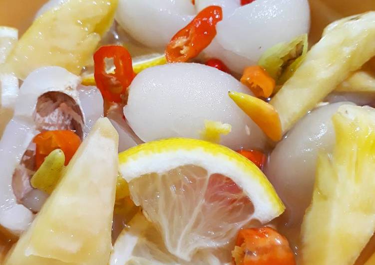 Resep Manisan rambutan nanas pedas | Resep Bumbu Manisan rambutan nanas pedas Yang Enak dan Simpel