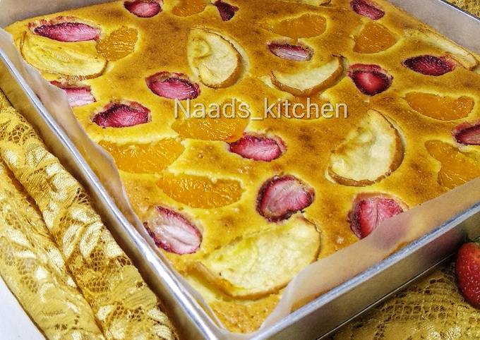 Fruits Pastry Cake foto resep utama