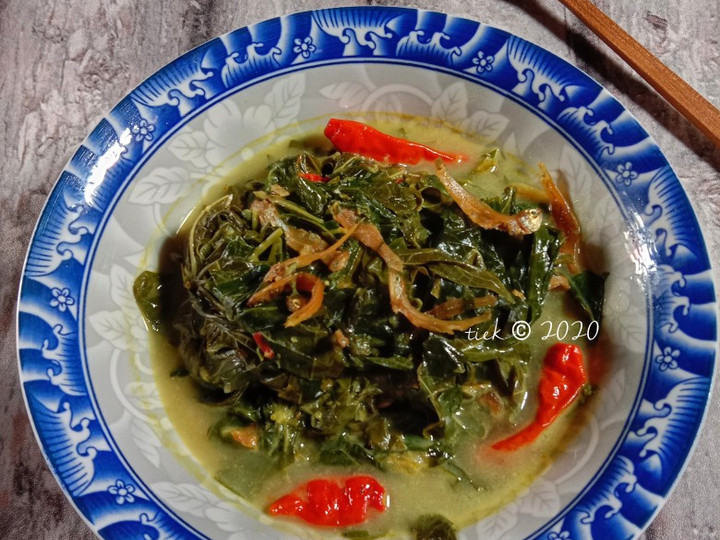 Bagaimana Menyiapkan Gulai Daun Singkong Ikan Teri, Lezat