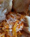 Tallarines al pimiento