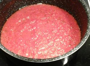 Une photo de Sauce de pâte avec pulpe de tomates