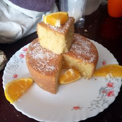 Orange coconut cake A picture of Orange coconut cake.