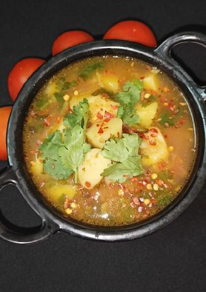 फलाहारी रसेदार आलू टमाटर की सब्जी(falahari aloo tamater ki sabji recipe in hindi) रेसिपी मुख्य फोटो
