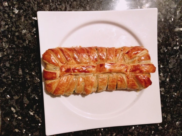 Cómo Hacer Trenza de hojaldre con salmón y espinacas  que Delicioso