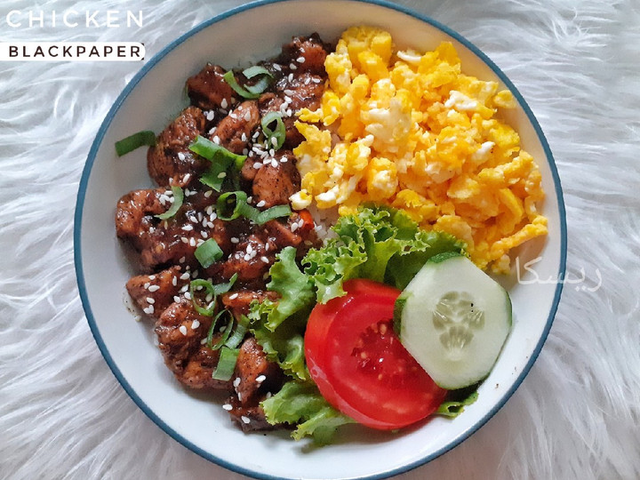 Bagaimana Membuat Rice bowl Chicken Blackpaper yang Menggugah Selera