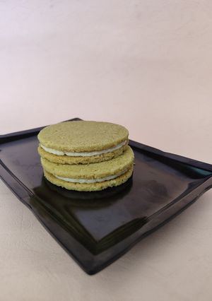 Foto resep Matcha Cheese Shortbread Cookies