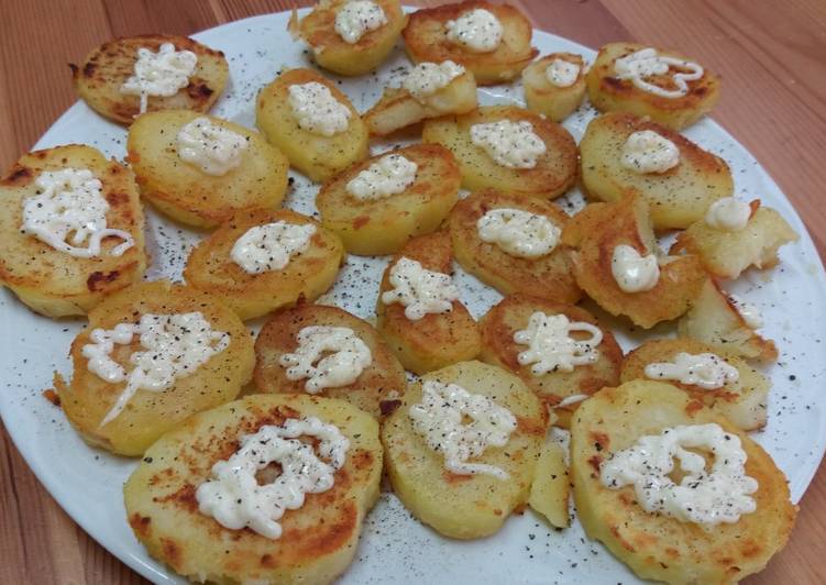 Patatas bravas sin freír