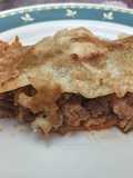 Lasaña de carne picada y calabacín