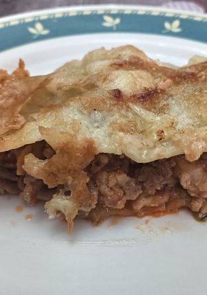 Foto principal de Lasaña de carne picada y calabacín