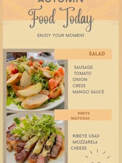 Hình của món Ribeye steak 🍴Salad mango sauce 🍋.