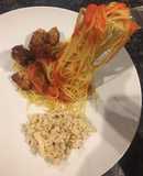 Pasta con pollo a la parmigiana 🍝