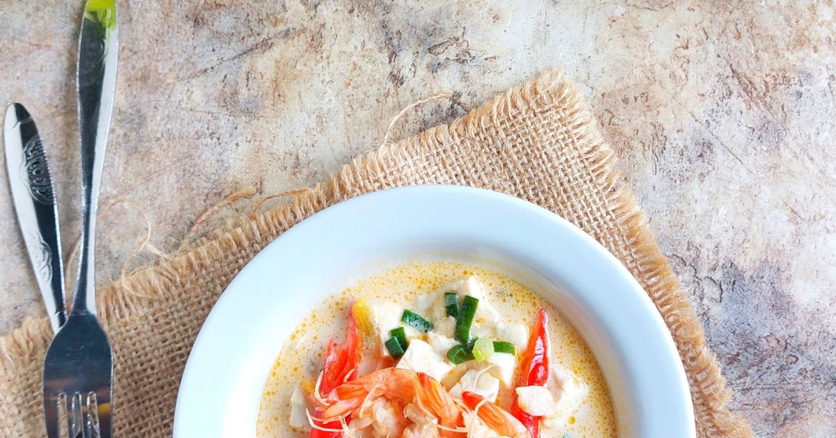 Udang Tahu Masak Santan