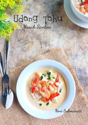 Foto resep Udang Tahu Masak Santan