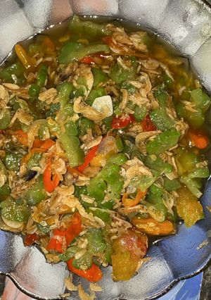 Foto resep Tumis pare rebon