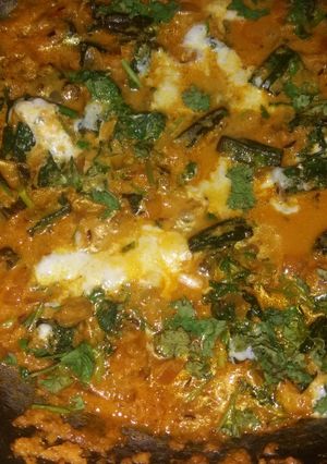A picture of Masala bhindi.