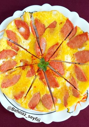 عکسی از دستور سوسیس تخم مرغ(دانشجویی)🌭🍳