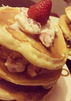 Una foto de Pancakes rellenos