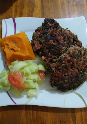 Una foto de Torrejas de espinaca y chorizo
