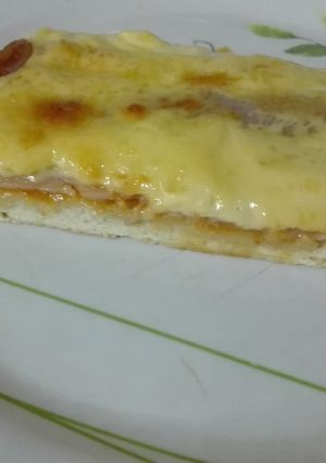 Una foto de Pizza casera